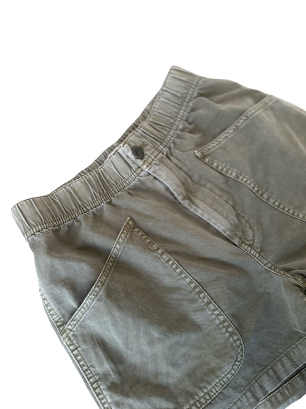 MADEWELL Garment-Dyed Pull-On Utility Shorts size 24 - Vintage Moss - Picture 3 of 8